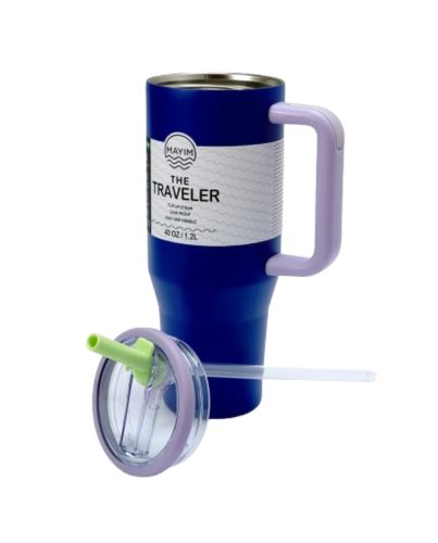 40oz STRAW TUMBLER DEEP PURPLE