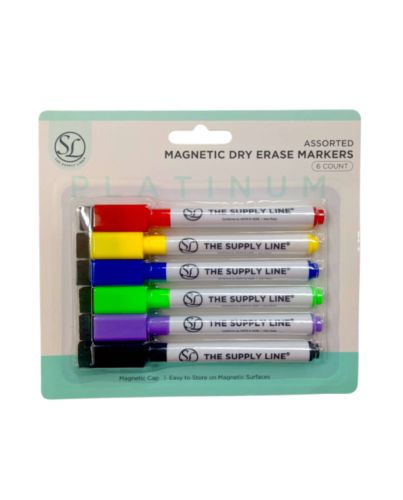 6CT MAGNETIC DRY ERASE MARKERS