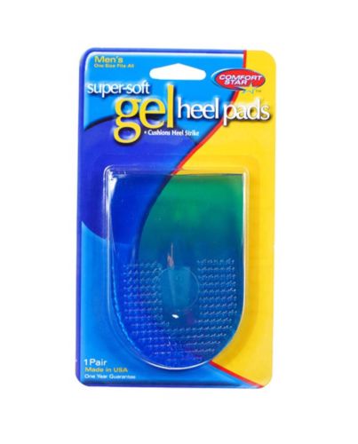MEN'S GEL HEEL PADS ONE SIZE FITS ALL