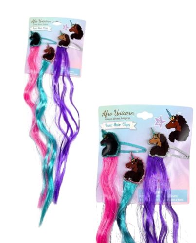 UNICORN 3PK HAIR CLIPS
