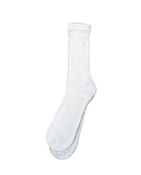 MEN WHITE CREW SOCKS 10-13